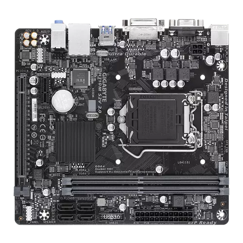 GIGABYTE Alaplap S1151 H310M S2V 2.0 INTEL H310, mATX