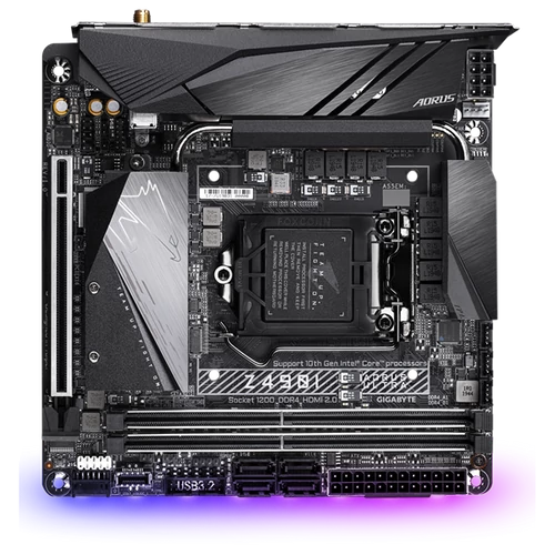 GIGABYTE Alaplap S1200 Z490I AORUS ULTRA INTEL Z490, Mini-ITX