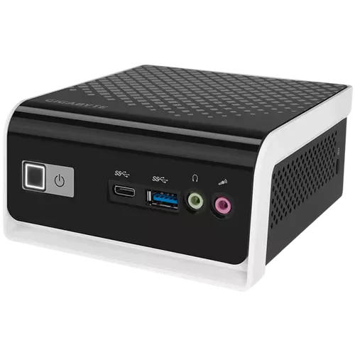 GIGABYTE PC BRIX, Intel Celeron J4105 2.5 GHz, HDMI, D-Sub, LAN, WIFI, Bluetooth, 2,5" HDD hely, USB 3.0