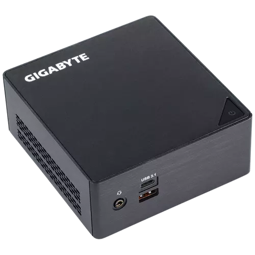 GIGABYTE PC BRIX, Intel Core i3 7100U 2.4GHz, HDMI, MiniDisplayport, LAN, WIFI, BT, 2,5" HDD hely, 2xUSB 3.0, 2xUSB 3.1
