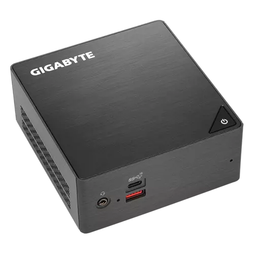 GIGABYTE PC BRIX, Intel Core i3 8130U 3.4GHz, HDMI, MiniDisplayport, LAN, WIFI, BT, 2,5" HDD hely, 2xUSB 3.0, 2xUSB 3.1