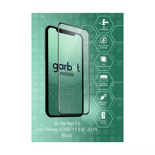 Garbot 9H 3D Black for Apple Iphone X/XS/11 5.8"