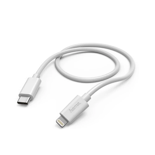 HAMA ADATKÁBEL LIGHTNING - USB TYPE-C, 1M, FEHÉR