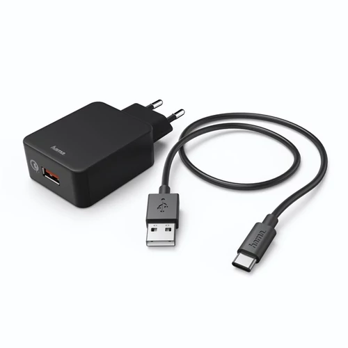 HAMA HÁLÓZATI TÖLTŐ USB TYPE-C, 3A, QUALCOMM QC 3.0