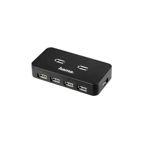 HAMA USB 2.0 HUB 1:7+HÁLÓZATI TÁPEGYSÉG,DOBOZOS