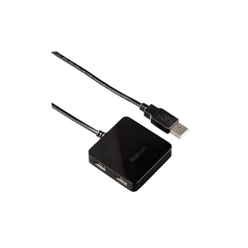 HAMA USB 2.0 HUB BUSPOWERED 1:4, FEKETE