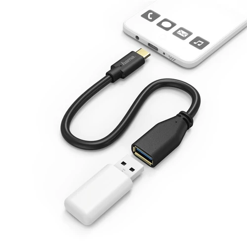 HAMA USB TYPE-C OTG ADAPTER, 0,15M