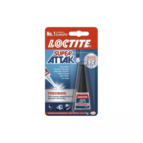 HENKEL Pillanatragasztó, 5 g,"Loctite Super Attak Precision"