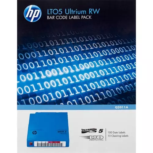 HP Adatkazetta cimke csomag LTO5 RW BAR CODE / 110 DB