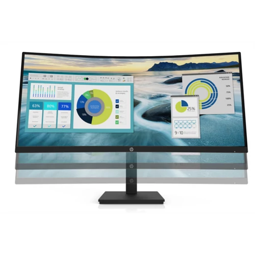 HP Curved Monitor 34" P34c G4 3440x1440 AG, 21:9, 3500:1, 250cd, 5ms, HDMI, Displayport