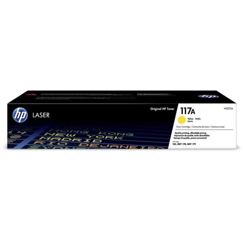 HP Toner (117A) W2072A sárga 700/oldal Laser 150/178/179