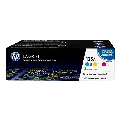 HP Toner 125A CLJ CP1215/CP1515 kék/piros/sárga 3-as csomag 1400/oldal