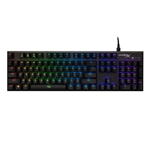 HYPERX Vezetékes Billentyűzet Alloy FPS RGB Silver Speed Mechanikus USB US