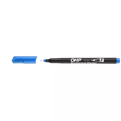 ICO Alkoholos marker, OHP, 0,5 mm, F, , kék