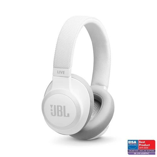 JBL LIVE 650BTNC Bluetooth, zaj szűrő, fejhallgató (fehér)