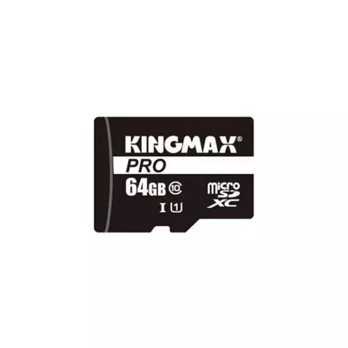 KINGMAX Memóriakártya MicroSDXC Pro 64GB Class 10 UHS1 + adapter