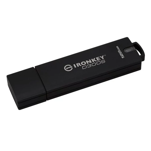 KINGSTON Pendrive 128GB, IronKey D300S USB 3.0, FIPS 140-2 Level 3, Serialized