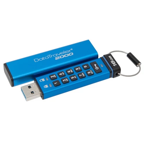 KINGSTON Pendrive 16GB, DT 2000 USB 3.0, 256bit AES FIPS 197, Keypad