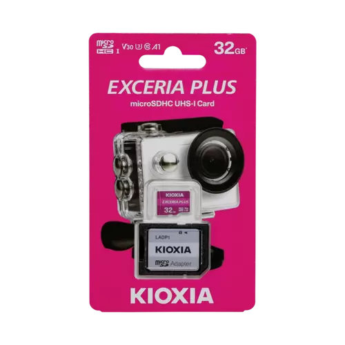 KIOXIA Memóriakártya SDHC 32GB CL10 UHS-I U3 + adapter (TOSHIBA)