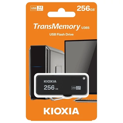 KIOXIA Pendrive 256GB, Hayabusa 3.0, Fekete (TOSHIBA)