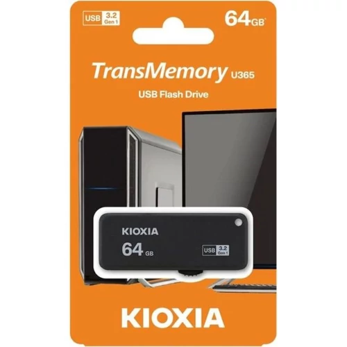KIOXIA Pendrive 64GB, Hayabusa 3.0, Fekete (TOSHIBA)