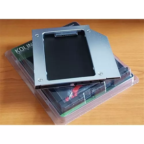 KOLINK Beépítő keret,  HDD/SSD, SlimODD helyre - 2.5 SSD (9.5mm)