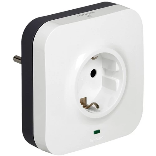 LEGRAND 2P+F csatlakozóajzat 2xRJ45 (IN/OUT) aljzat túlfeszültség-levezetővel