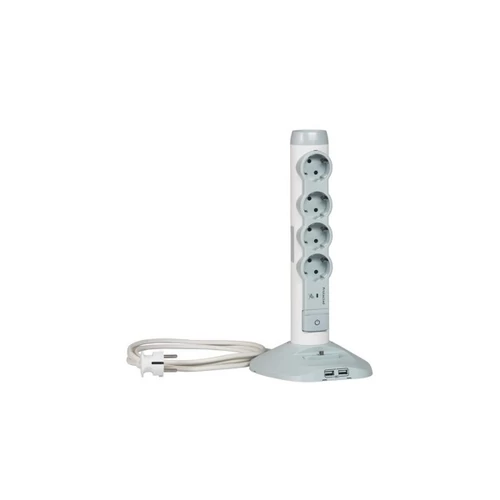 LEGRAND elosztóoszlop 4 SCH + 2 USB 2m