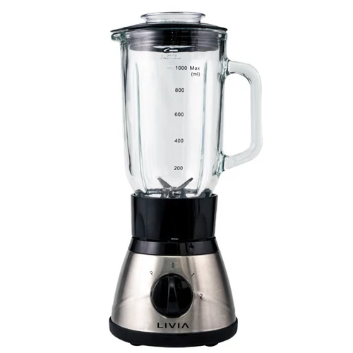 LIVIA - Turmixgép 350W 2 Sebességes 1L, Szürke, BL10RST