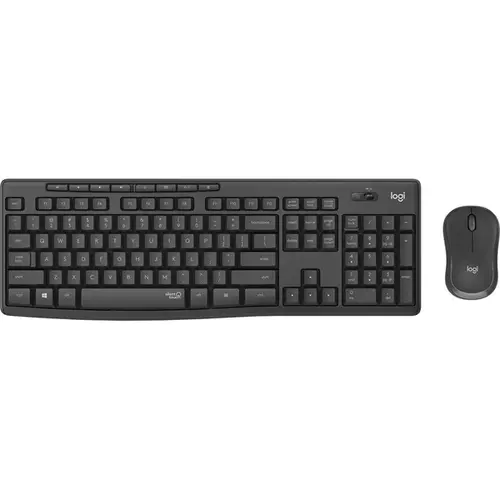 LOGITECH Billentyűzet + egér - MK295 Silent Vezeték Nélküli Combo US, Grafitszürke