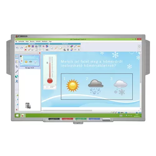 LSK ClassBoard CBM1085 interaktív tábla, 89” (226 cm) 16:10, multi-touch (6-10 érintés) ClassBoard Studio