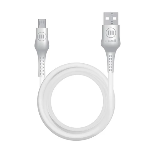 MAXELL adatkábel, Jelleez, microUSB, fehér