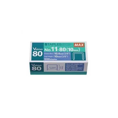 MAX 11-80 Tűzőgépkapocs - 1000 db/doboz (Vaimo 80 típusú géphez való)
