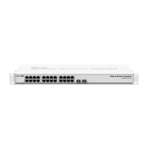 MIKROTIK Switch- CSS326-24G-2S+RM - 24GbiLAN, 2SFP+, SwOS, Passive PoE, Rackmountable