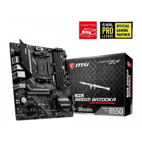 MSI Alaplap AM4 B550M BAZOOKA AMD B550, mATX