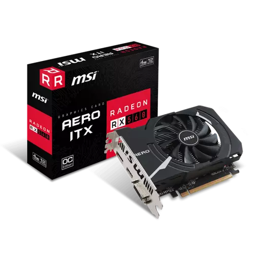 MSI Videokártya PCI-Ex16x AMD RX 560 AERO ITX OC 4GB DDR5