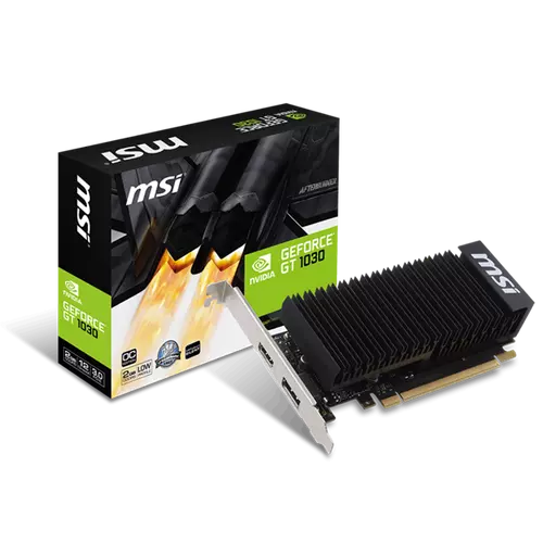 MSI Videokártya PCI-Ex16x nVIDIA GT 1030 2GH LP OC 2GB DDR5 Passzív