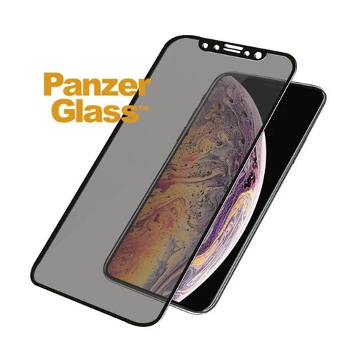 Panzerglass kijelzővédő, Apple iPhone X/Xs Case Friendly, Betekintésvédő, Fekete