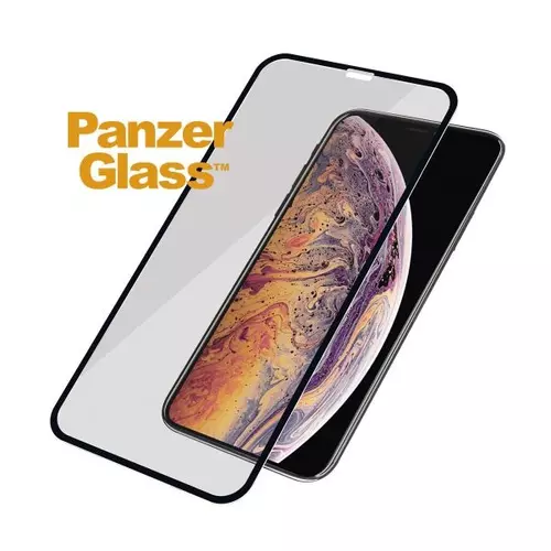 Panzerglass kijelzővédő, Apple iPhone Xs Max Case Friendly, Betekintésvédő, Fekete