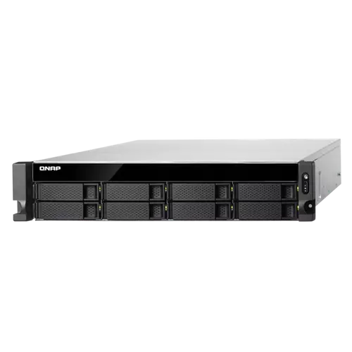 QNAP NAS 8 fiókos TS-883XU-E2124-8G Xeon 4x3.3Ghz, 8GB RAM, 4x100/1000, 2x10GbE SFP+, 4xType-A, 2xType-C USB3.2