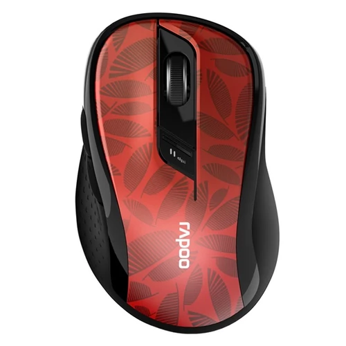 RAPOO "M500"BLUETOOTH (3.0+4.0) + 2,4GHZ VEZ.NÉLK. EGÉR, PIROS