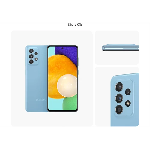 SAMSUNG Okostelefon Galaxy A52 5G (Dual SIM) 128GB, Király Kék