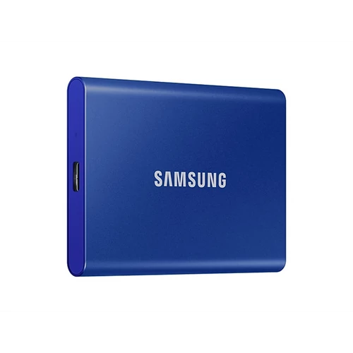 SAMSUNG Hordozható SSD T7 USB 3.2 500GB (Kék)