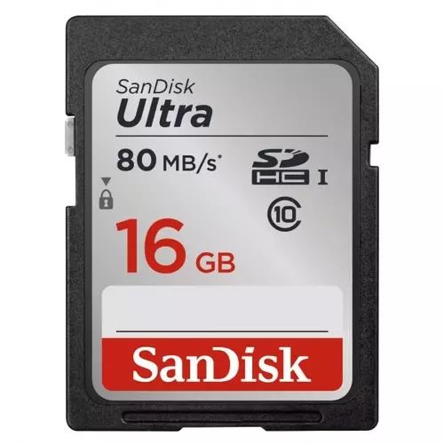 SANDISK memóriakártya SDHC ULTRA 16GB, CLASS 10, UHS-1, 80Mb/s