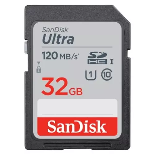 SANDISK memóriakártya SDHC ULTRA 32GB, 120MB/s, CL10, UHS-I