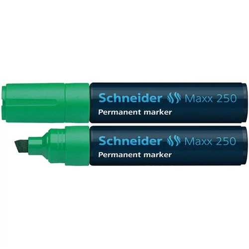 SCHNEIDER Alkoholos marker, 2-7 mm, vágott, SCHNEIDER "Maxx 250", zöld