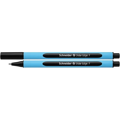 SCHNEIDER Golyóstoll, 0,3 mm, kupakos, SCHNEIDER "Slider Edge F", fekete
