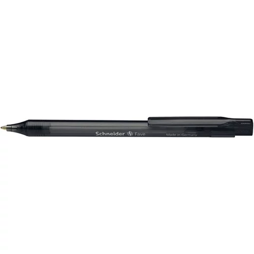 SCHNEIDER Golyóstoll, 0,5 mm, nyomógombos, SCHNEIDER "Fave", fekete
