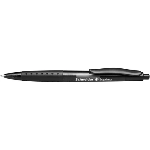 SCHNEIDER Golyóstoll, 0,5 mm, nyomógombos, SCHNEIDER "Suprimo", fekete