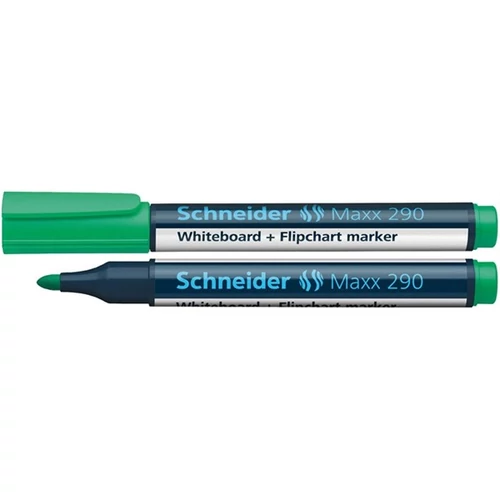 SCHNEIDER Tábla- és flipchart marker, 2-3 mm, kúpos, SCHNEIDER "Maxx 290", zöld